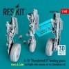 RESKIT RSU48-0546 A-10 Thunderbolt II landing gears (Early & Late) (in flight) with wheels set for HobbyBoss kit (3D Printed) 1/48